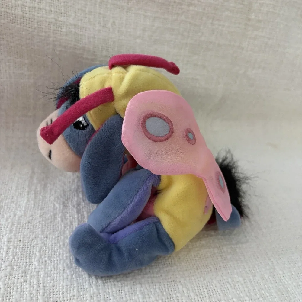 Disney Store Eeyore Butterfly Beanie Plush Easter 2000 Toy Vintage‎